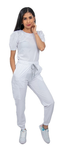 Pijama Quirúrgica Mujer Jogger Stretch Antifluido Scrub Eliz