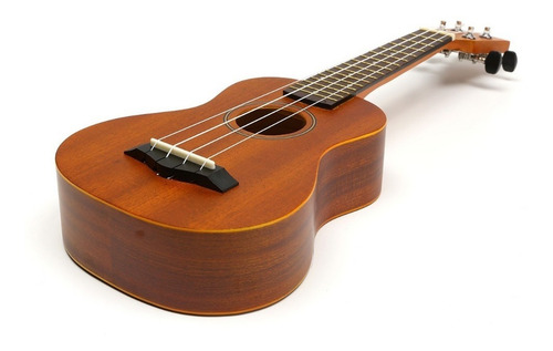 Ukelele De Madera Soprano Profesional Con Funda Y Manual