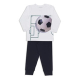 Pijama Termo Dry Infantil Menino Inverno Dedeka Futebol 1a3