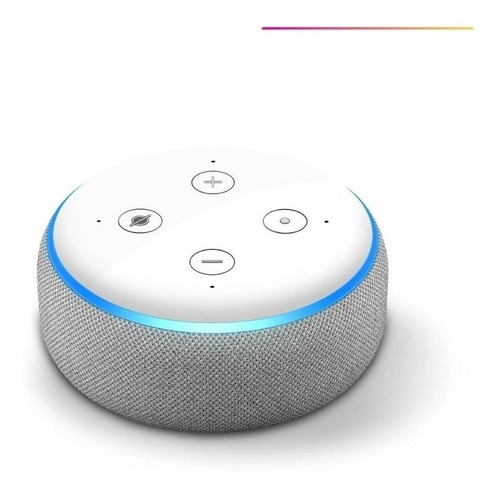 Echo Dot 3ª Geração Alexa Smart Speaker Amazon Em Português Cor Branco