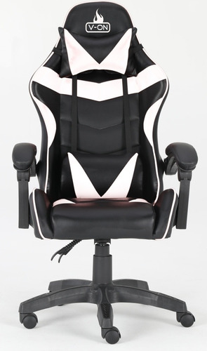 Silla De Escritorio Vonchairs Legion Gamer Ergonómica  Blanca Con Tapizado De Cuero Sintético