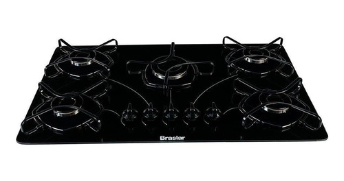 Cooktop 5 Bocas Super Automático Easy Clean Preto Bivolt