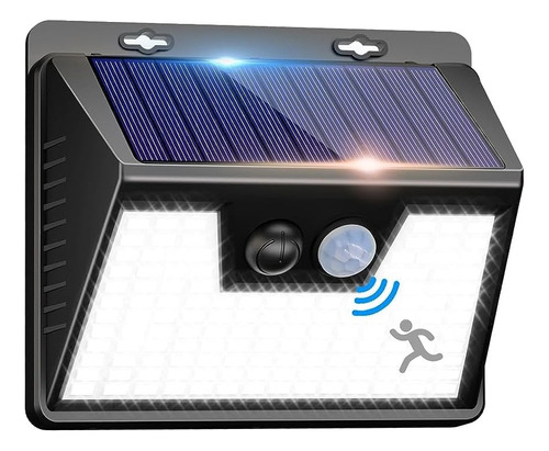 Lampara Solar Exterior 140 Led Luz Potente Sensor Movimiento