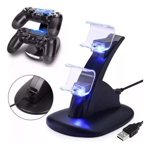 Cargador Doble Base Para Control Ps4 Dual