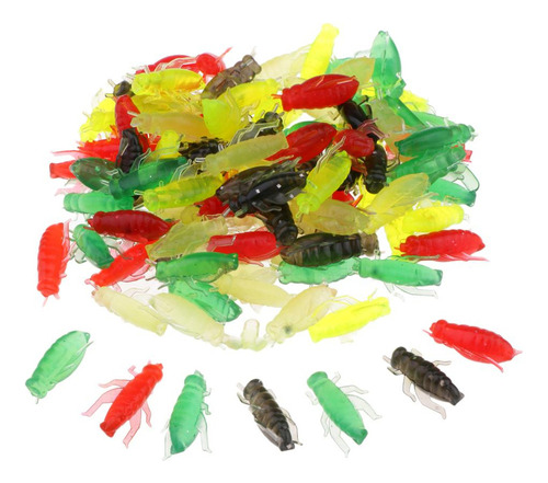 100 Uds 2cm Señuelos De Pesca Suaves Simulación Grillo