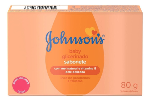 Sabonete Em Barra Johnson's Baby Glicerinado 80g