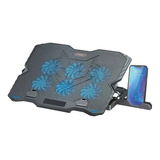 Base Para Notebook 6 Coolers Luces Celular Noga Za16