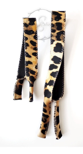 Kit 2 Salva Óculos Neoprene Animal Print Infantil+adulto