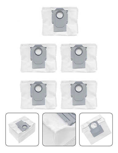 5 Bolsas De Polvo Aspiradoras Para Irobot Roomba E5 E6 I7 S9