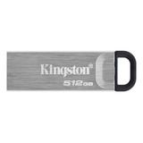 Kingston Usb Datatraveler Kyson 512gb Usb-a 3.2 Gen1 200mb/s Color Plata Liso