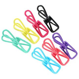 10 Piezas Clip Pinzas Multiusos De Colores Ropa Cocina Acero