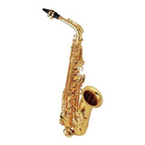Saxofone Halk  Alto Mib Dourado Completo