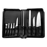 Estuche Cuchillos De Chef Estudiante Tramontina 10pz Negro