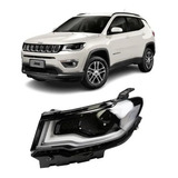 Farol Esquerdo Jeep Compass 2017 2018 2019 Com Led Novo