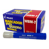 Marcador Pincel Quadro Branco Pilot Wbm-7 Azul 12 Unidades