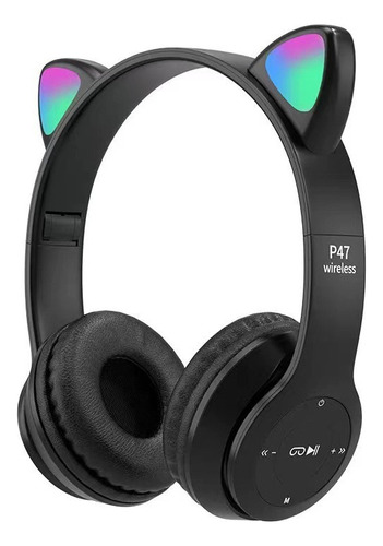 Audífonos Cat Ears Bluetooth 5.3 Led Diadema Para Niños