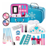 Kit De Maquillaje Cosmético Real Para Niñas Lavables De 22pc