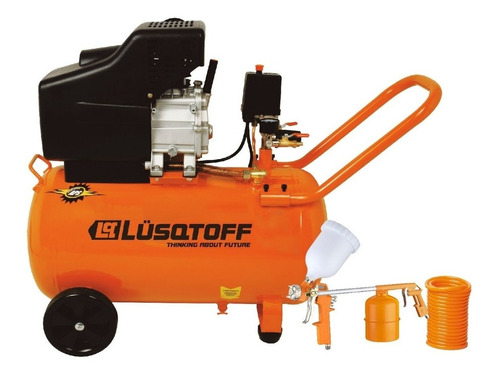 Compresor Lusqtoff Lc2550bk 50 Lts 2.5hp Con Kits 5 Piezas