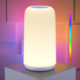 Rootro Lámpara Táctil De Mesita De Noche, [diseño Elegante Y
