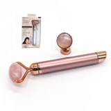 Rodillo Y Masajeador Facial Vibrador Cuarzo Flawless