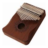 Thumb Piano, Instrumento Musical Portátil De Madera, 17 Tecl