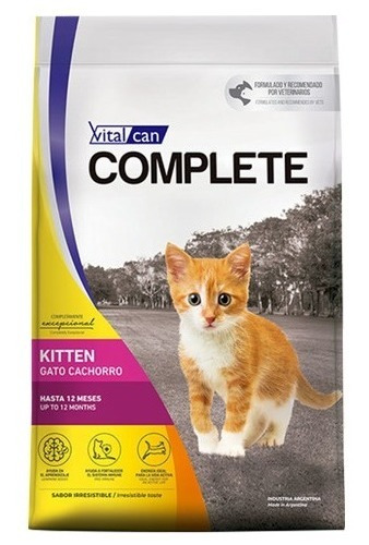 Alimento Vitalcan Complete Para Gato De Temprana Edad En Bolsa De 7.5 kg