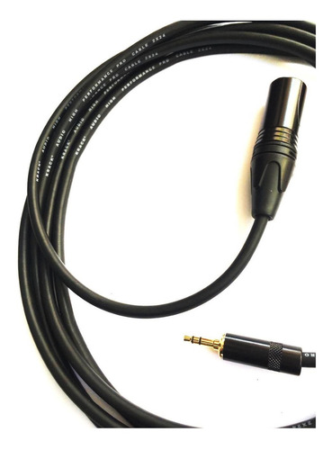 Cable Auxiliar Plug Trs 3.5 A Xlr Macho 6 Metros