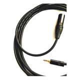 Cable Auxiliar Plug Trs 3.5 A Xlr Macho 6 Metros