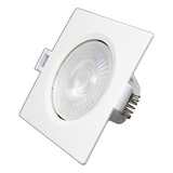 Kit 10 Spot Led 7w Quadrado Branco Quente 3000k  Frio 6000k