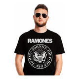 Polera Ramones Johnny Joey Dee Dee Logo Bl Punk Abominatron