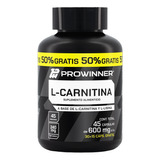 Suplemento L-carnitina (30 Cáps) + 15 Caps Extra - Prowinner Sin Sabor