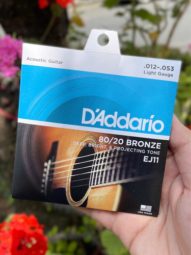 Cuerdas De Guitarra Electroacustica Daddario Bronce 12-53