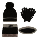 Gorro, Gorro, Bufanda Y Guantes Para Invierno, 4 En 1, Fríos