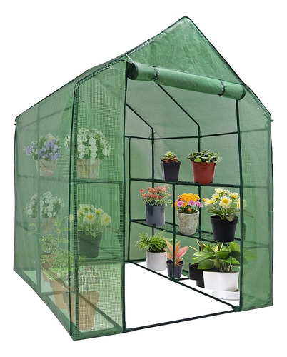 Epetlover 2-tier 8-shelf Mini Walk-in Greenhouse Portable Pl
