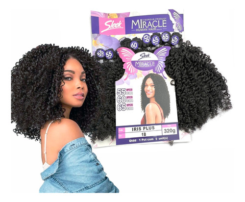 Tela Entrelace Cabelo Iris Plus 65cm Humanhair Miracle Sleek