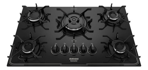 Cooktop Itatiaia 5 Bocas Tripla Chama Itamaster Preto  Bivo