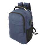Mochila Laptop Impermeable Gamer Backpack Portatil Gaming Color Azul