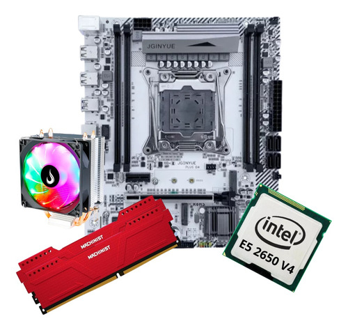 Kit Gamer Placa Mãe X99 White Xeon Intel E5 2650 V4 32gb