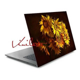 Sticker Para Lap Top Flores Girasol Amarilla