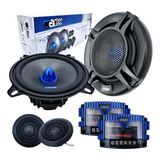 Set De Medios 5.25 Carbon Audio 300w Max Tweeter/crossover