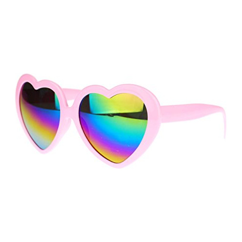 Diva Womens Espejo De Color Espejo Lentes De Corazn 0ybcm Foto 10