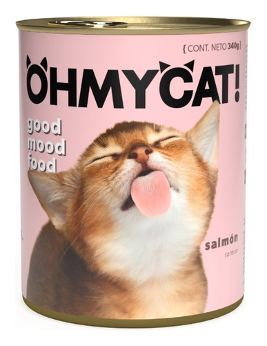 Oh My Cat! - Salmón - Alimento Húmedo Para Gatos - 12 Latas X 340gr