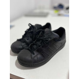 Zapatillas adidas Superstar Niños De Cuero Color Negro