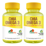 Chía Omega 3 Cápsulas - Colesterol - Estreñimiento. Pack X 2