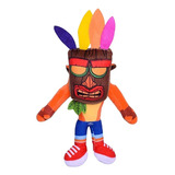 Peluche Crash Bandicoot Juguetes Bebe Zorro Mascara Aku Aku