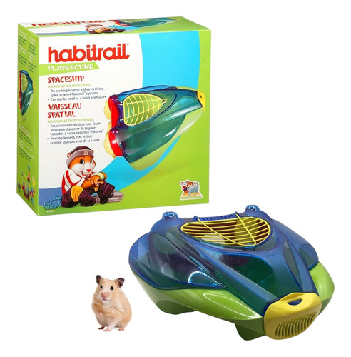 Juguete Hamster Habitaril Playground Nave Espacial 25 Cm