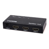 Splitter Hdmi 1x2 4k2k 1080p Hd Activo Amplificado S/fuente