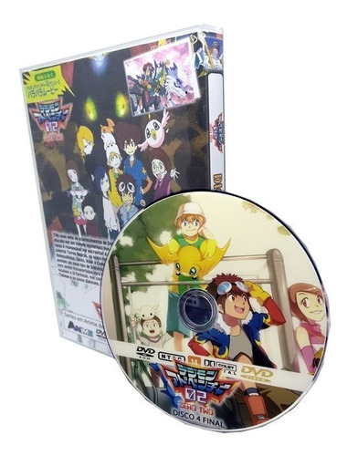* Dvd Digimon 1 Adventure + Digimon 2 Zero Dublado