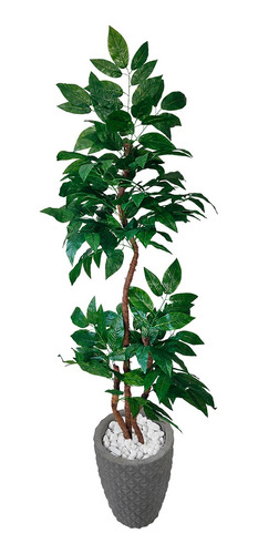 Árvore Brasil Verde Artificial Croton Vaso Grande Decoração