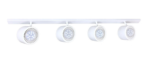 Aplique Riel Barral 1 Metro 4 Ar111 Luz Led 12w Dimerizables